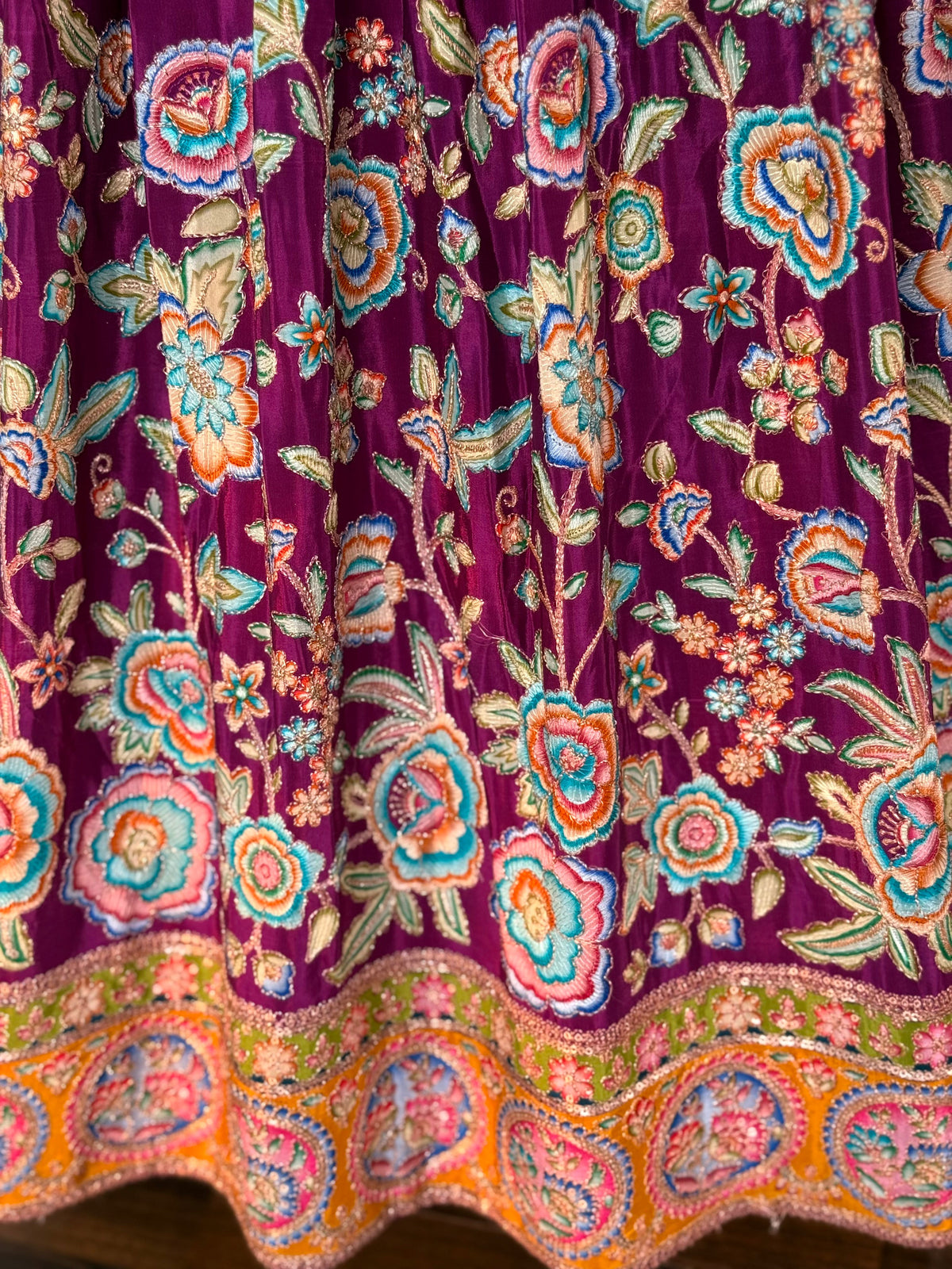 Purple color Embroidery & Sequence work Designer Lehenga Choli for Wedding Function BL1624