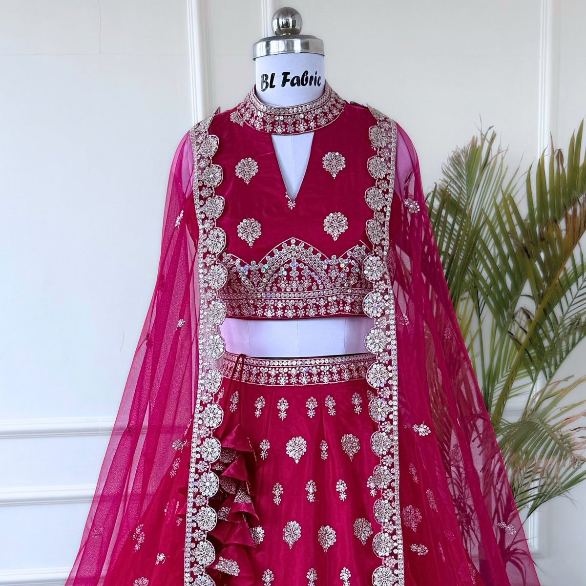 Pink color Sequence Thread work Designer Wedding Lehenga Choli For Wedding Function BL1502
