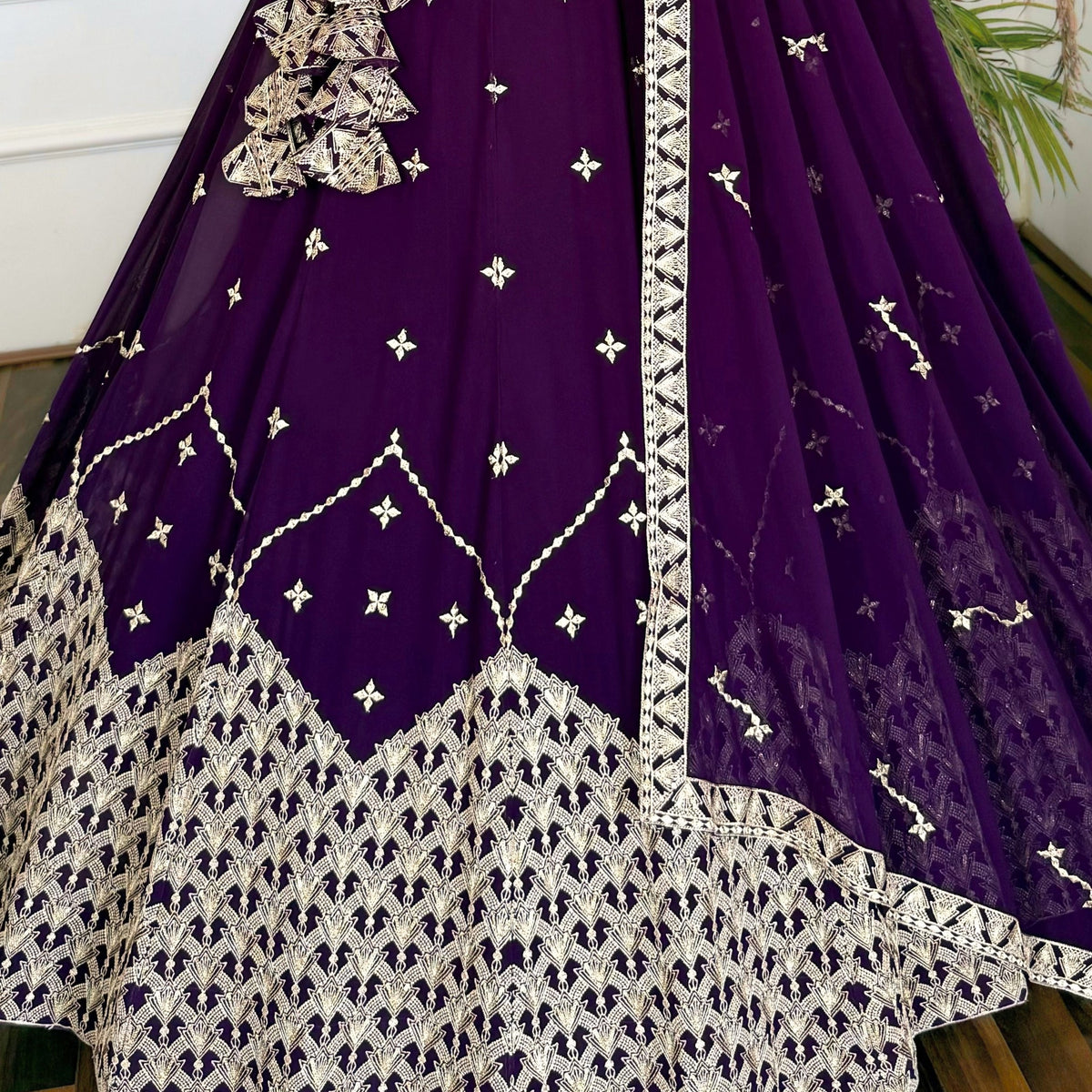 Purple color Sequence Embroidery work Designer Lehenga Choli for Wedding Function BL1513