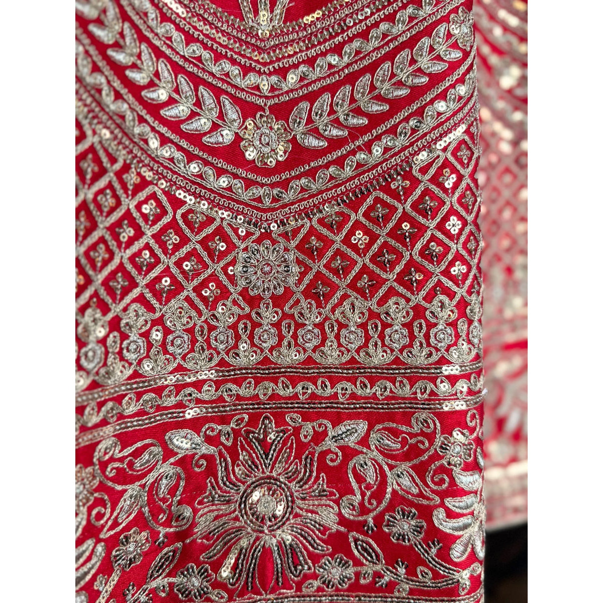 Red color Designer Sequence Embroidery work Lehenga choli for Wedding Function BL1579