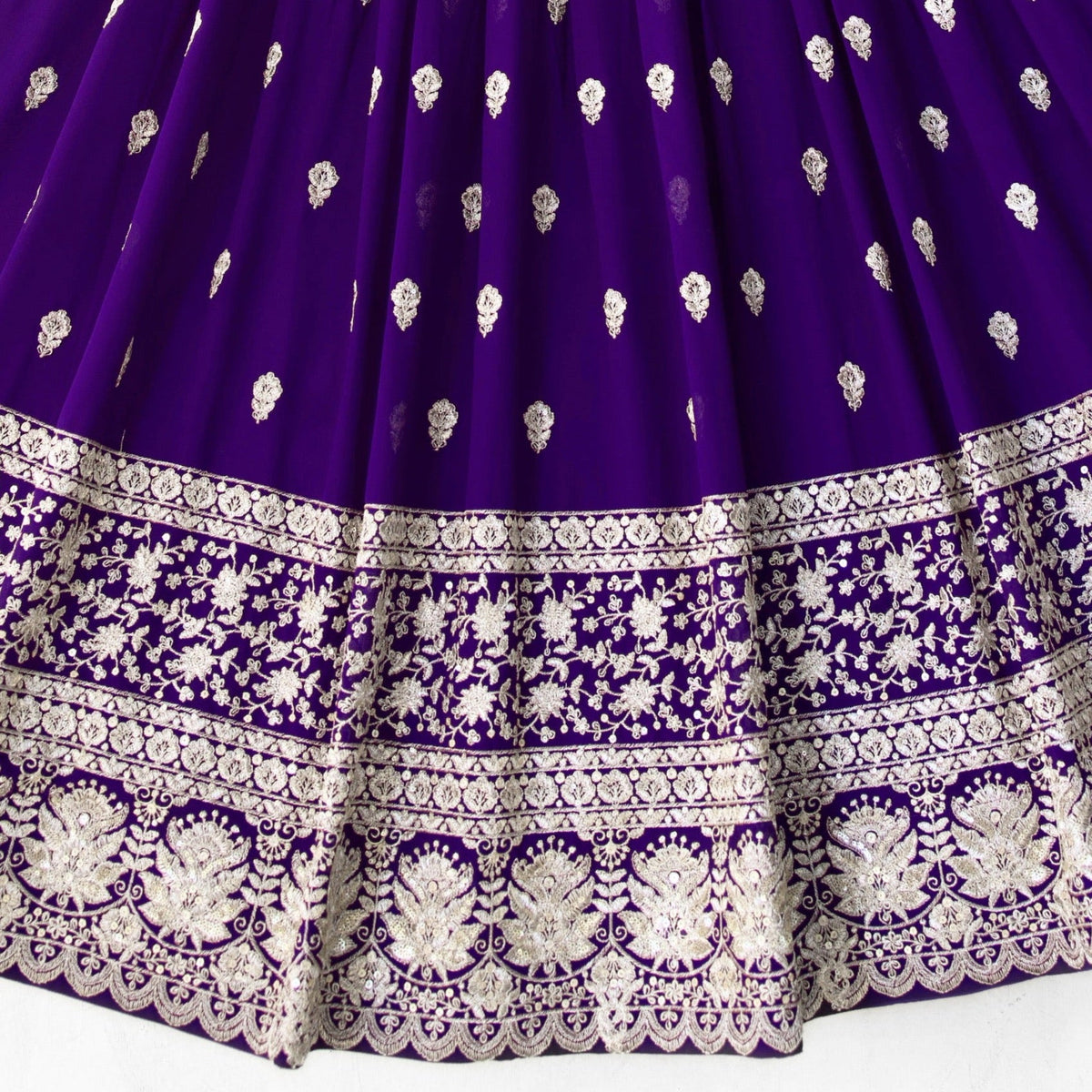 Purple color Sequence & Zari Embroidery work Designer Lehenga Choli for Any Function BL1365