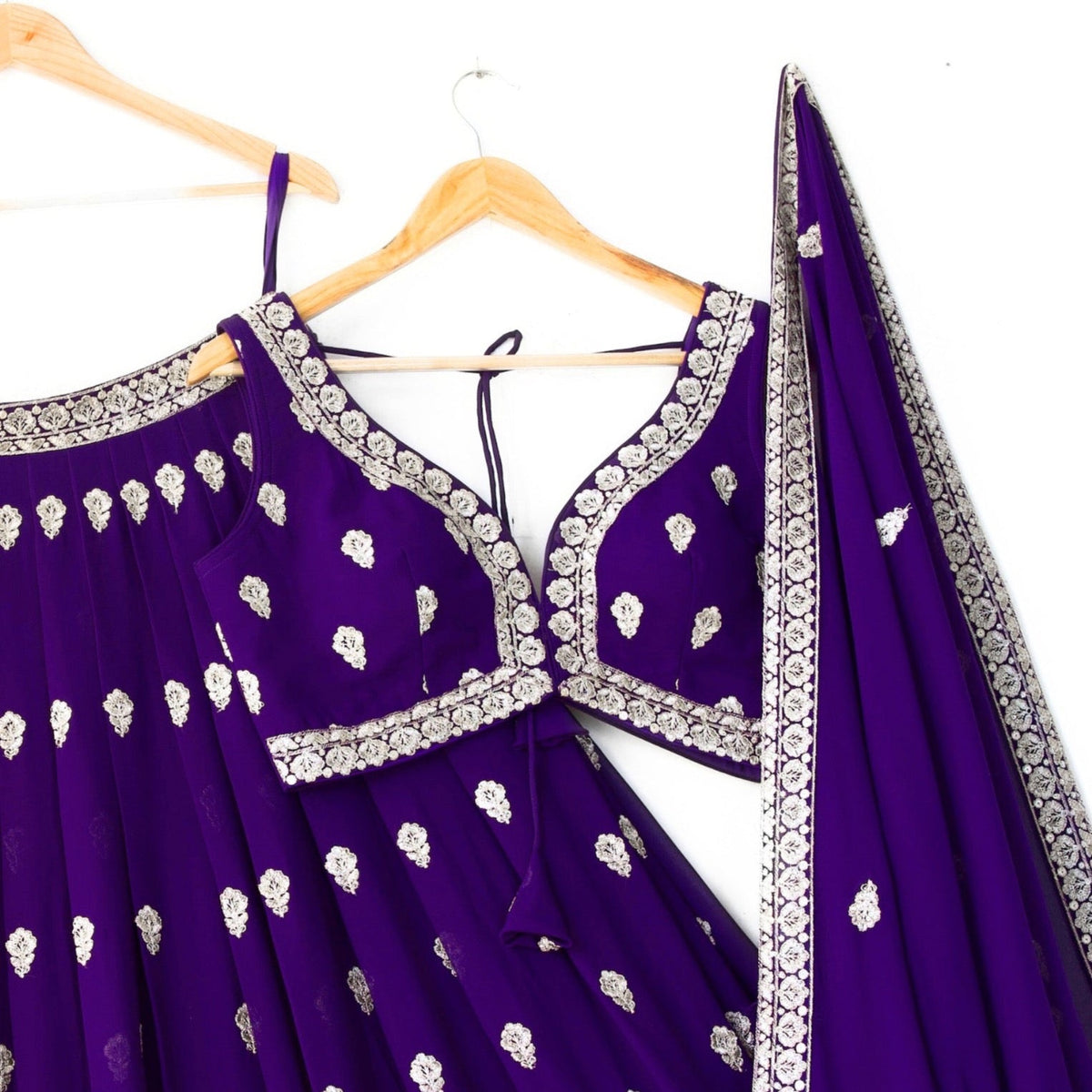 Purple color Sequence & Zari Embroidery work Designer Lehenga Choli for Any Function BL1365